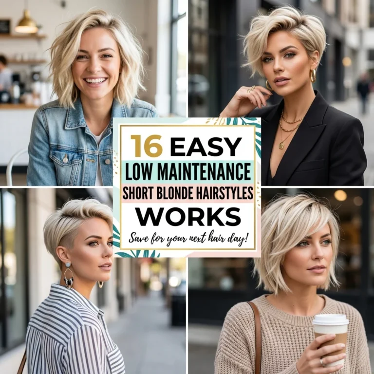 16 Easy Low Maintenance Short Blonde Hairstyles Works