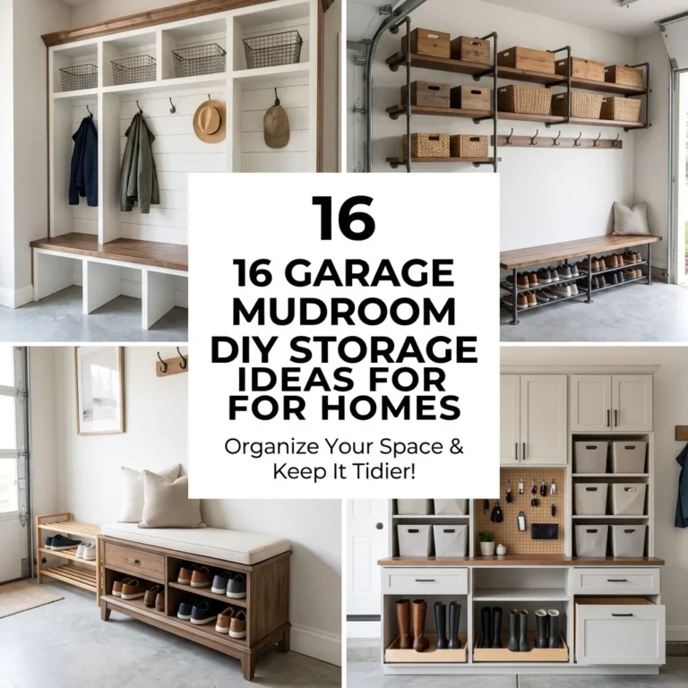 16 Garage Mudroom DIY Storage Ideas for Homes