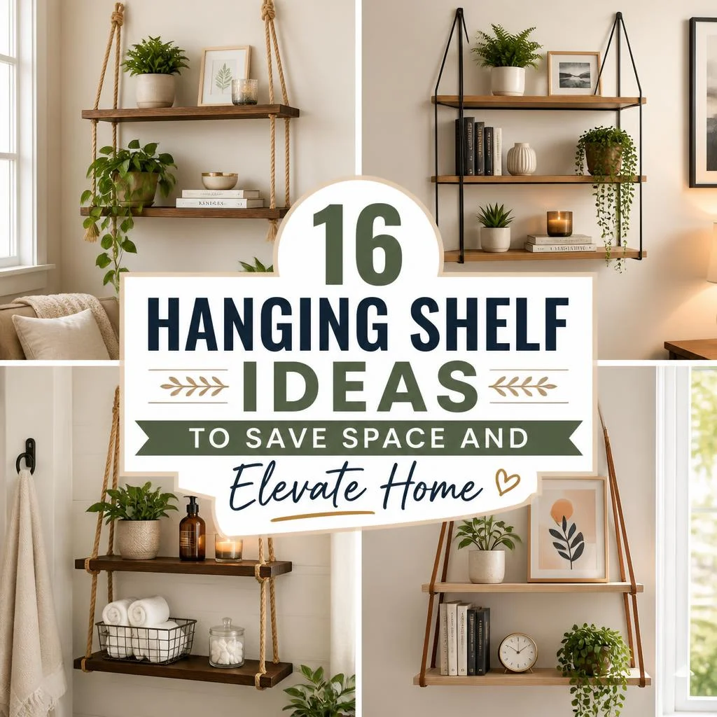 16 Hanging Shelf Ideas to Save Space and Elevate Home
