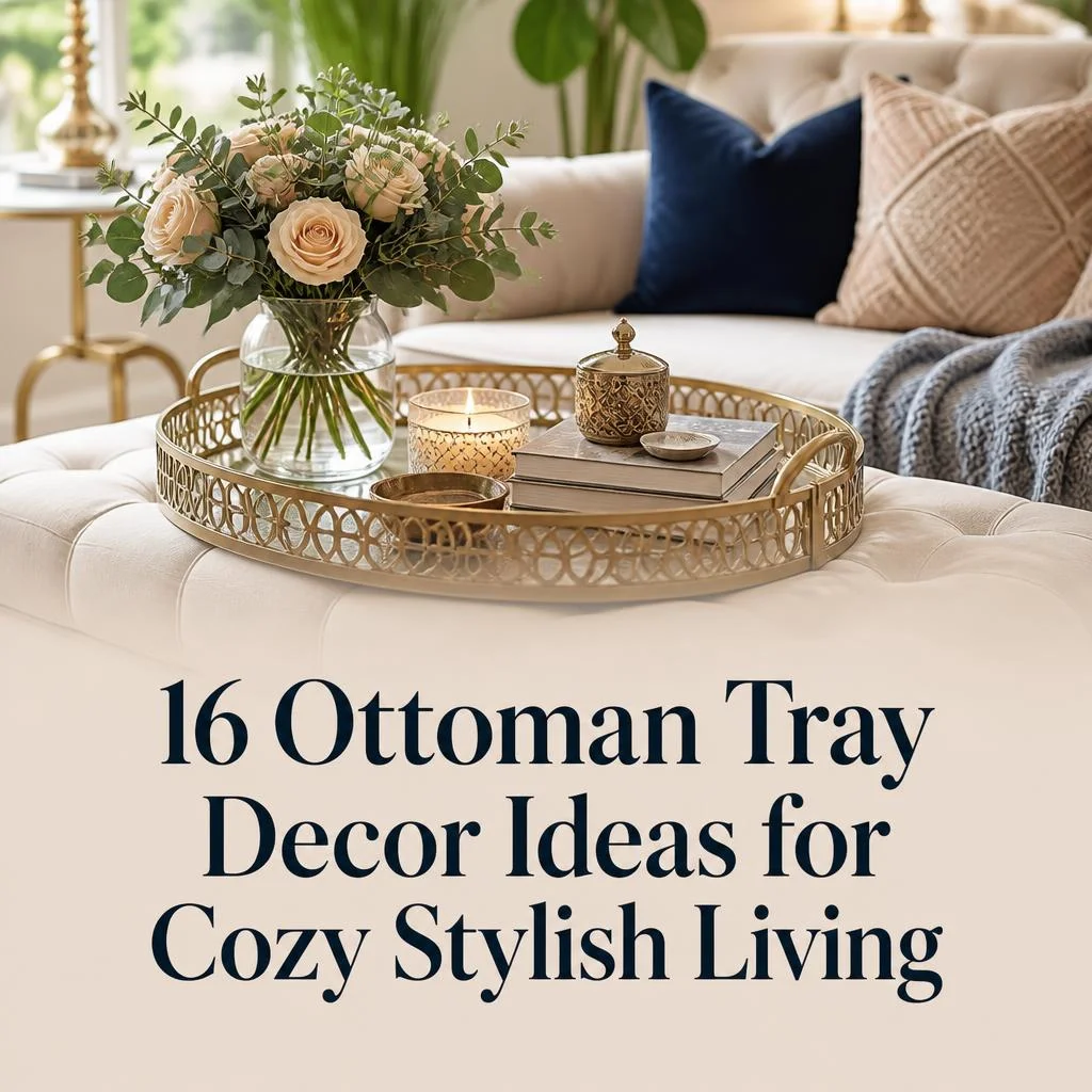 16 Ottoman Tray Decor Ideas for Cozy Stylish Living
