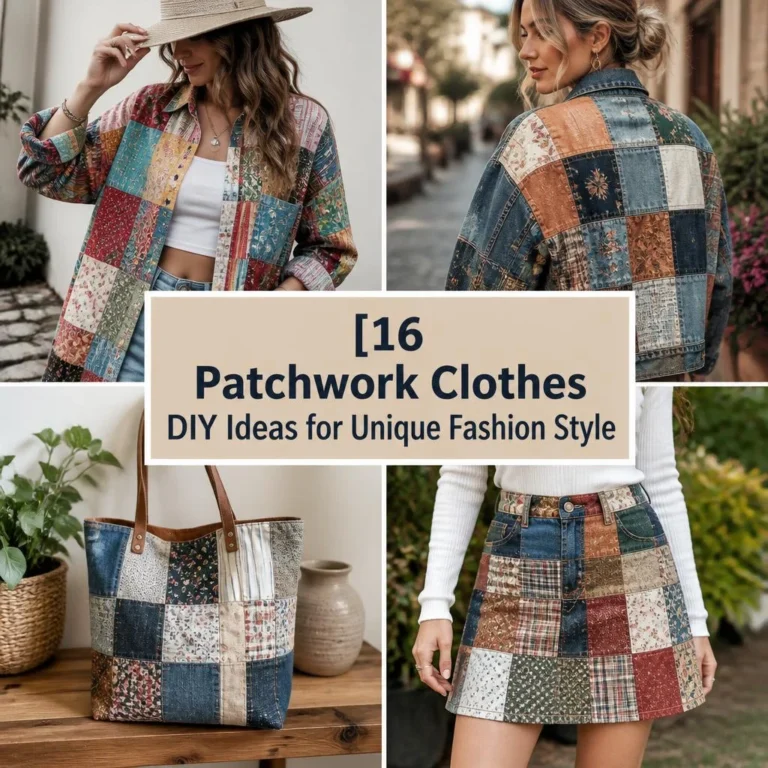 16 Patchwork Clothes DIY Ideas for Unique Fashion Style