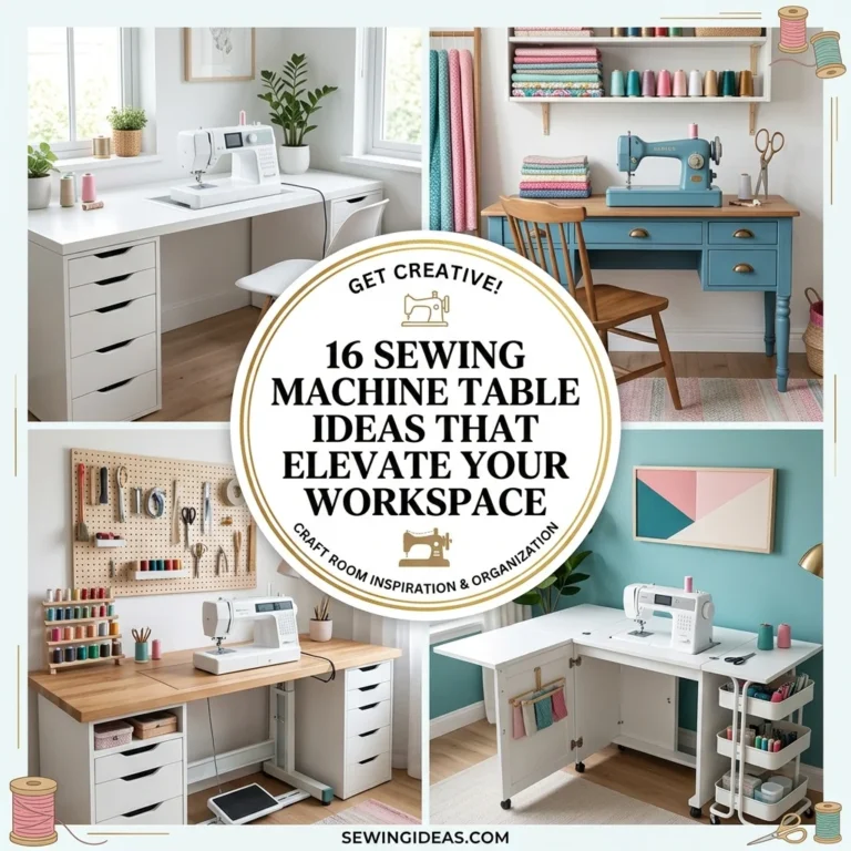 16 Sewing Machine Table Ideas That Elevate Your Workspace