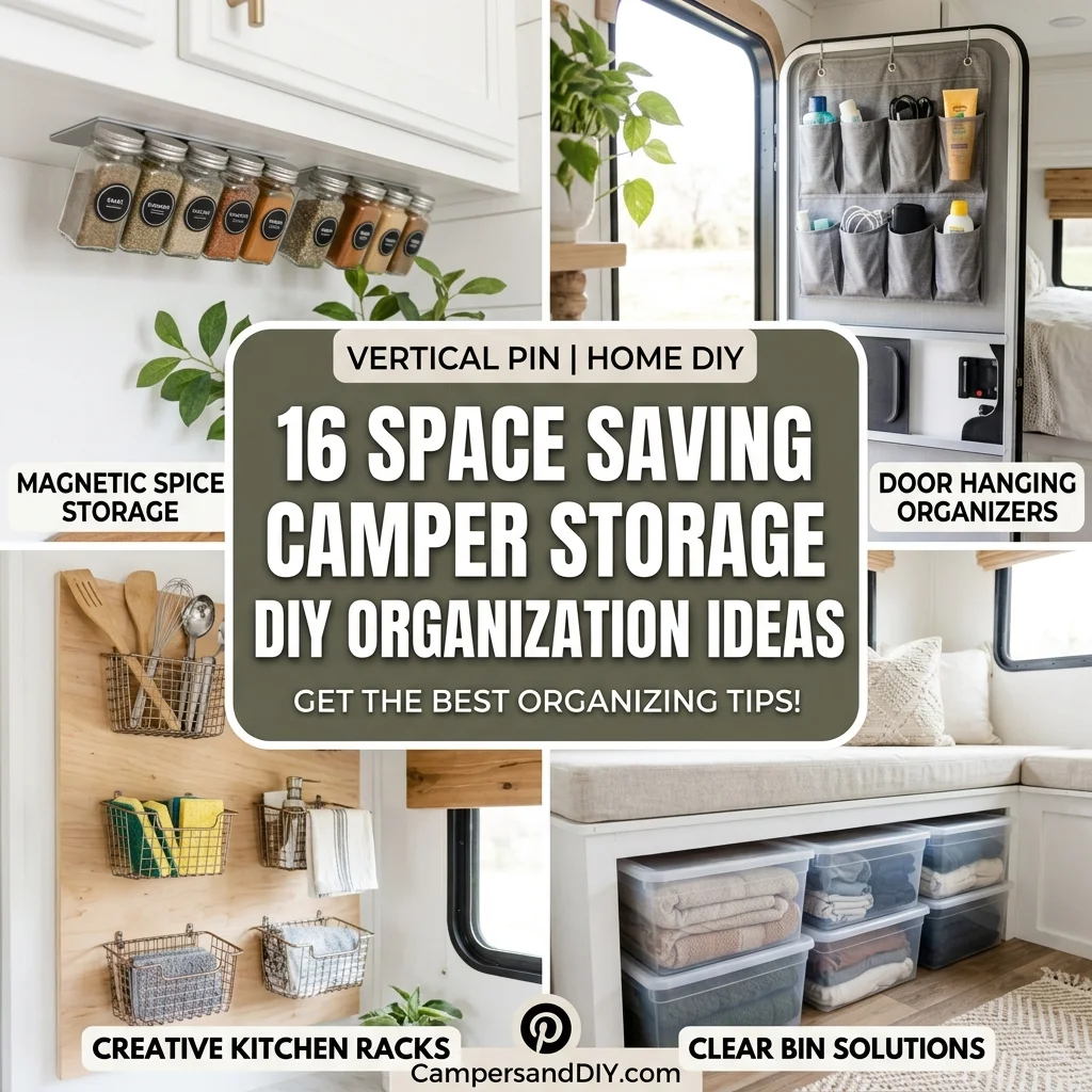 16 Space Saving Camper Storage DIY Organization Ideas