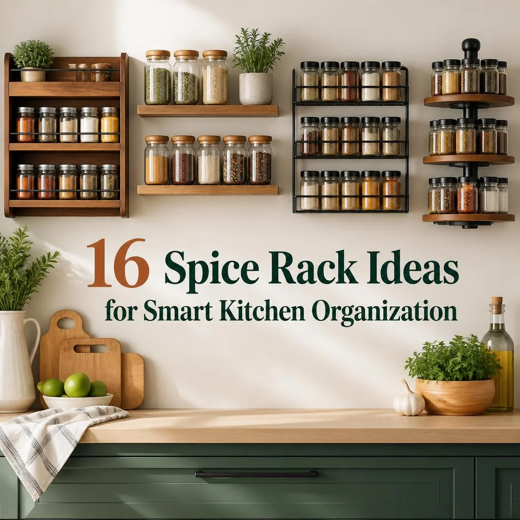 16 Spice Rack Ideas for Smart Kitchen Organization