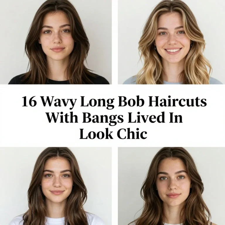 16 Wavy Long Bob Haircuts With Bangs Lived In Look Chic