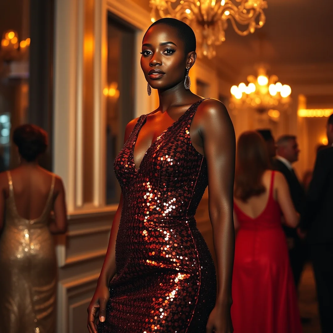 Sequined Party Dress - 16 Early 2000s Dress Outfits Black Women Stylish Now