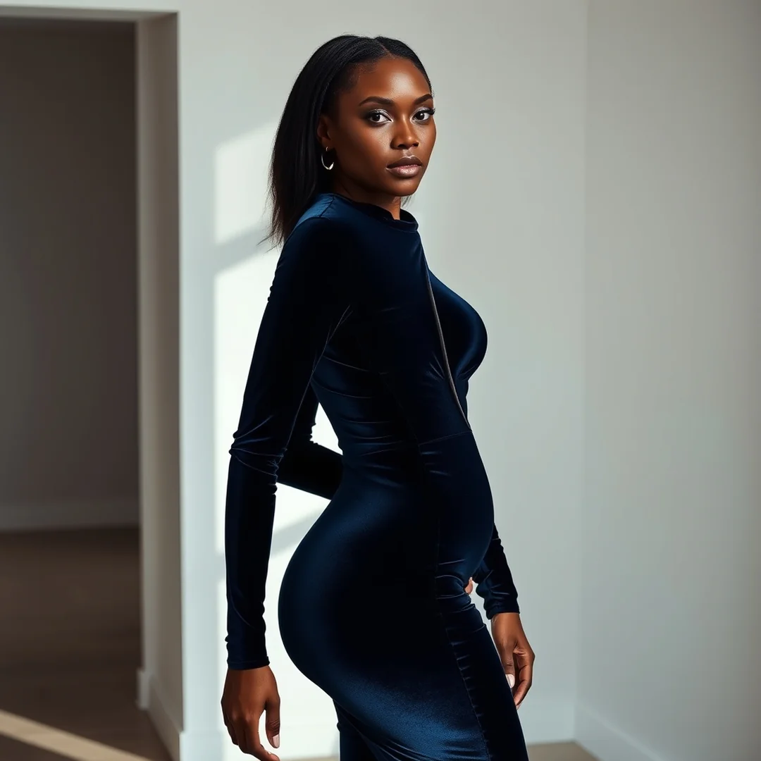 Velvet Bodycon Fit - 16 Early 2000s Dress Outfits Black Women Stylish Now