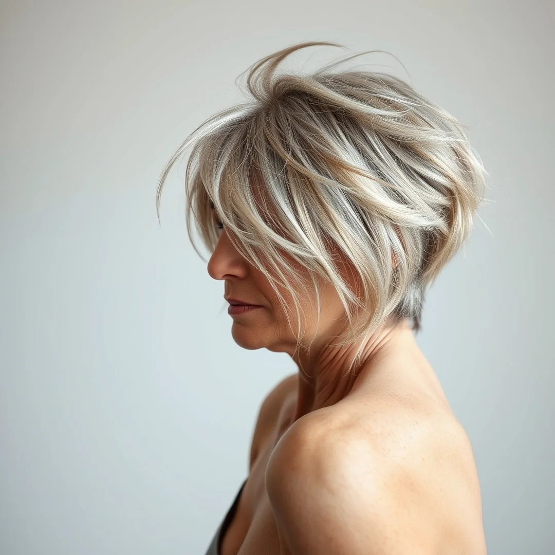 Disconnected Short Layers - 16 Fearless Edgy Short Haircuts Women 50 Bold Statement