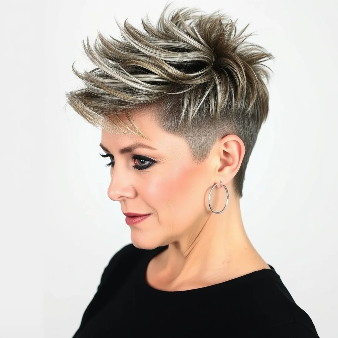Faux Hawk Style - 16 Fearless Edgy Short Haircuts Women 50 Bold Statement