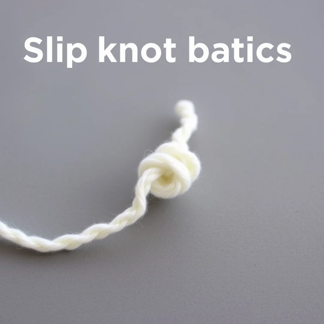 Slip Knot Basics - 16 How to Crochet for Beginners Simple Step by Step Guide