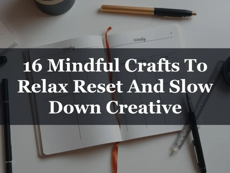 16 Mindful Crafts To Relax Reset And Slow Down Creative - 16 Mindful Crafts to Relax Reset and Slow Down Creative