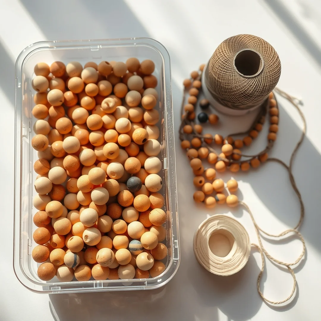 Relaxing Bead Stringing - 16 Mindful Crafts to Relax Reset and Slow Down Creative