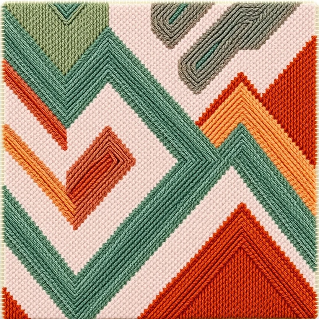Colorful Bargello Pattern Designs - 16 Stunning Bargello Needlepoint Patterns Creative Art Ideas