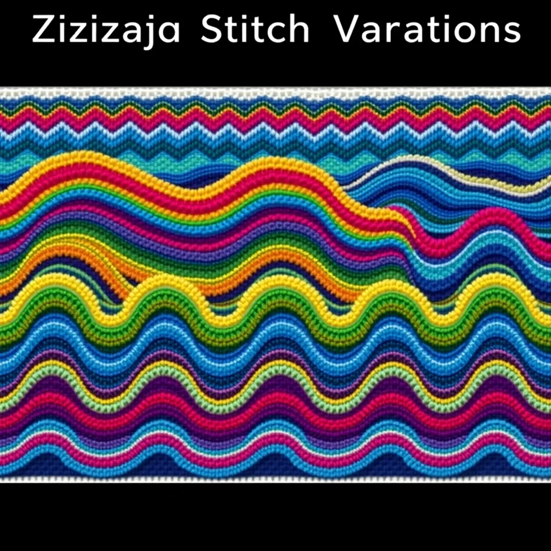 Zigzag Stitch Variations - 16 Stunning Bargello Needlepoint Patterns Creative Art Ideas