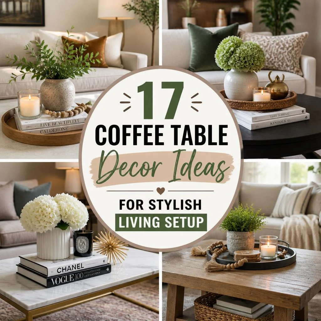 17 Coffee Table Decor Ideas for Stylish Living Setup