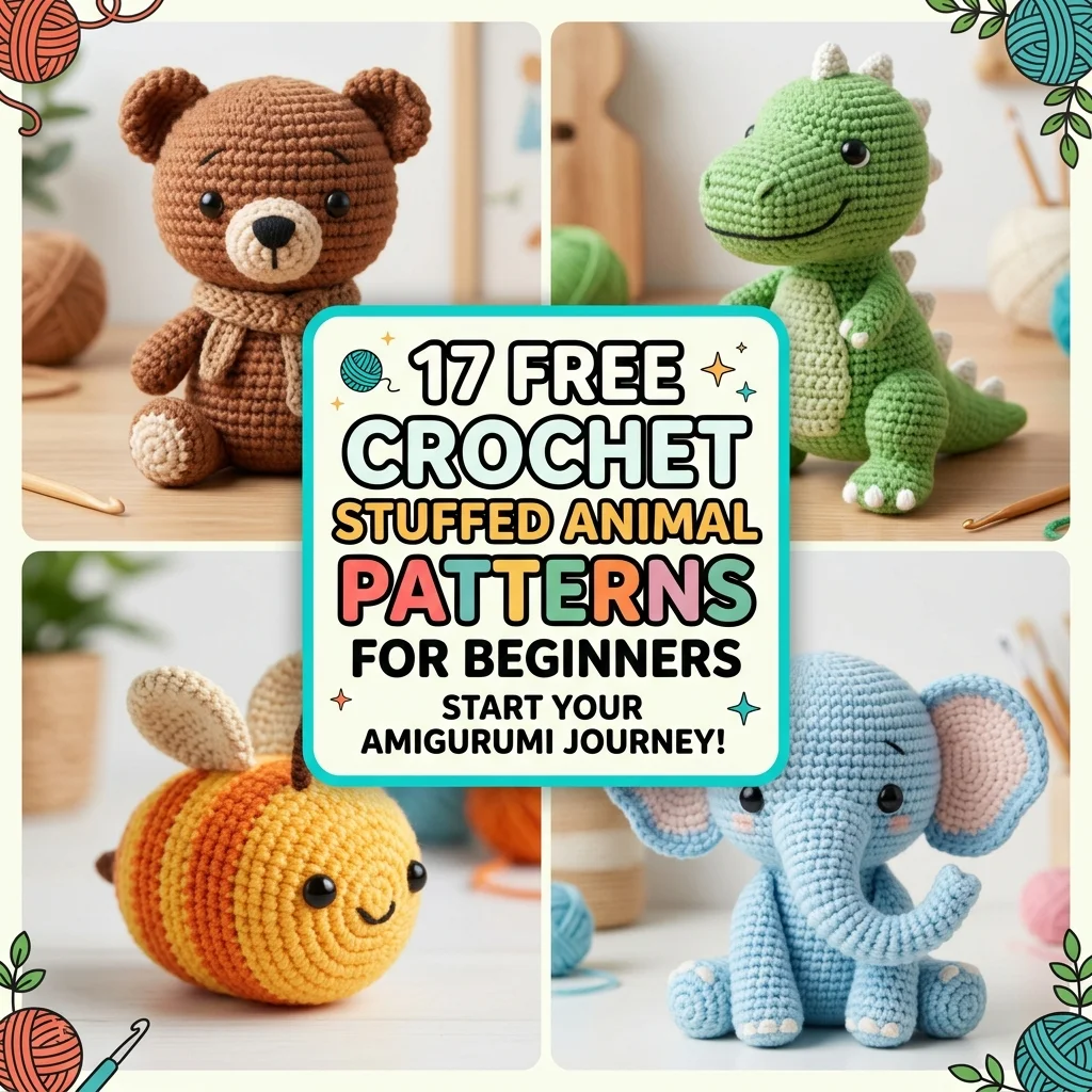17 Crochet Stuffed Animals Free Patterns for Beginners