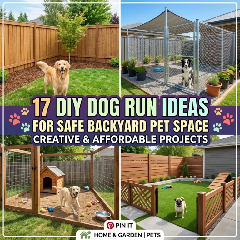17 DIY Dog Run Ideas for Safe Backyard Pet Space