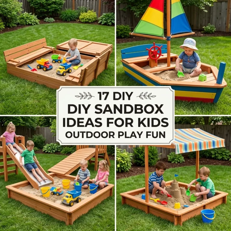 17 DIY Sandbox Ideas for Kids Outdoor Play Fun