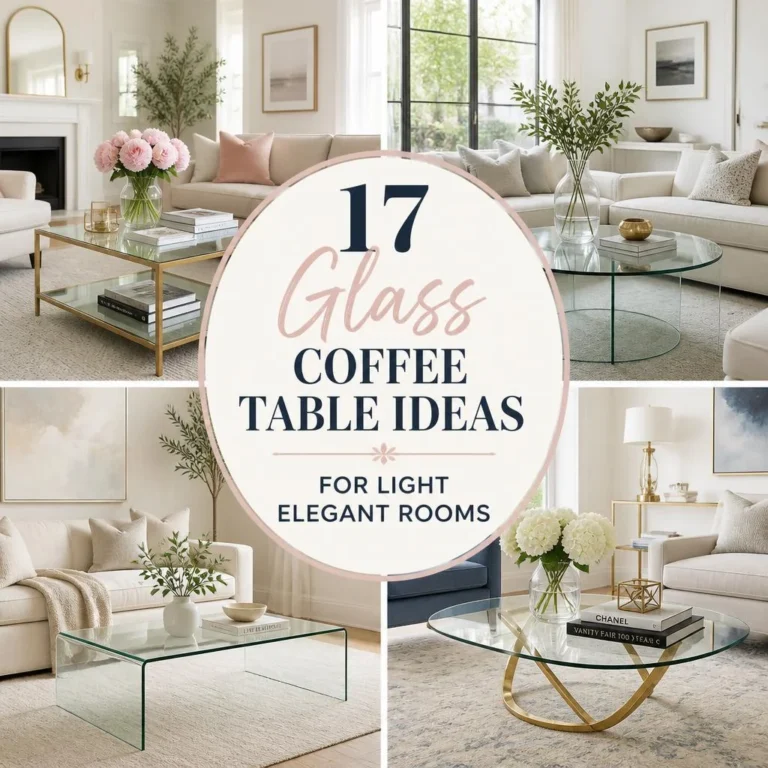 17 Glass Coffee Table Ideas for Light Elegant Rooms
