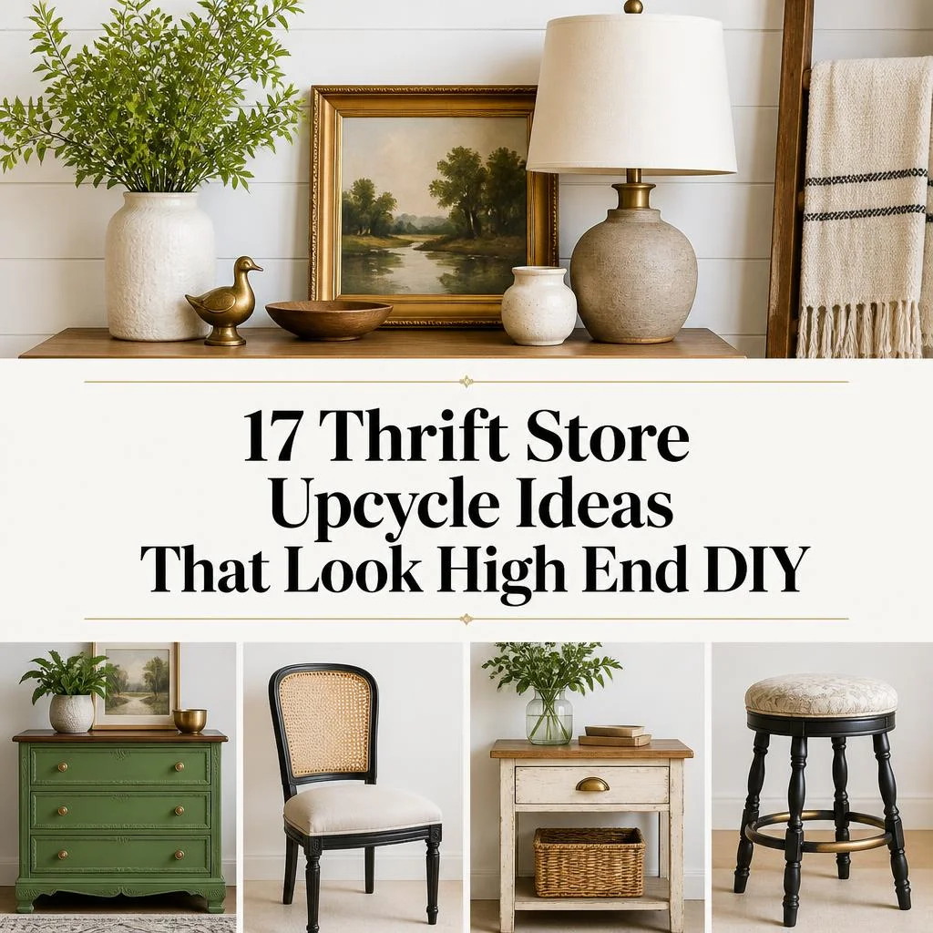 17 Thrift Store Upcycle Ideas That Look High End DIY