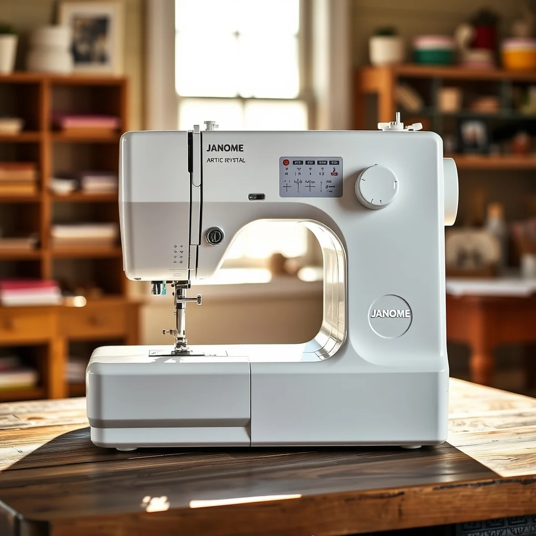 Janome Arctic Crystal - 17 Best Sewing Machine for Beginners Easy and Affordable