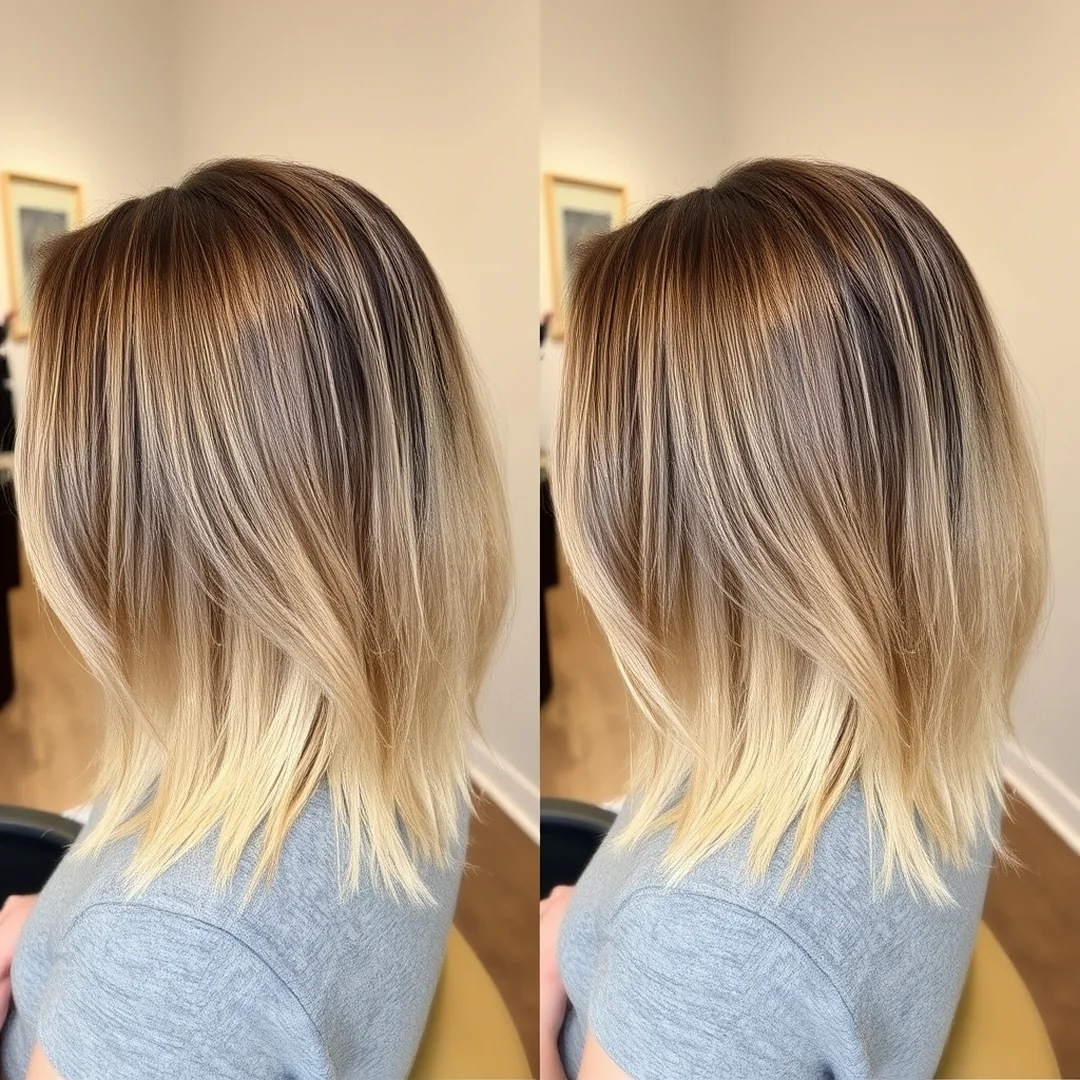 Correcting Previous Box Dye - 17 Blonde Hair Dark Roots Low Maintenance Trend Look