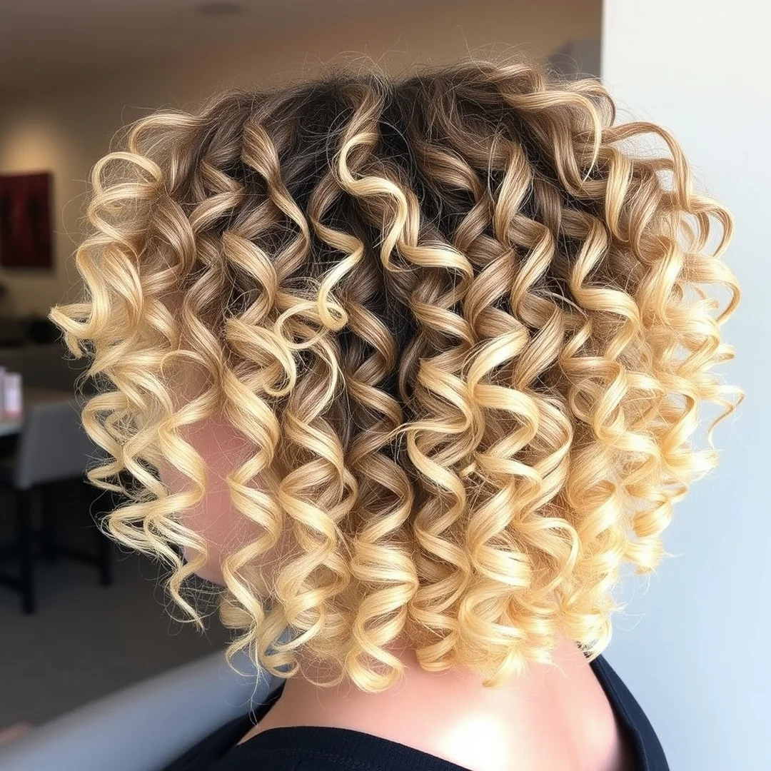 Curly Hair Root Blending - 17 Blonde Hair Dark Roots Low Maintenance Trend Look