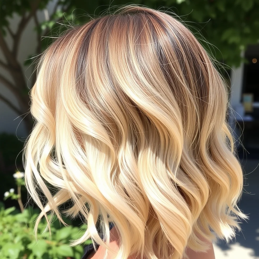 Sun-Kissed Rooted Blonde - 17 Blonde Hair Dark Roots Low Maintenance Trend Look