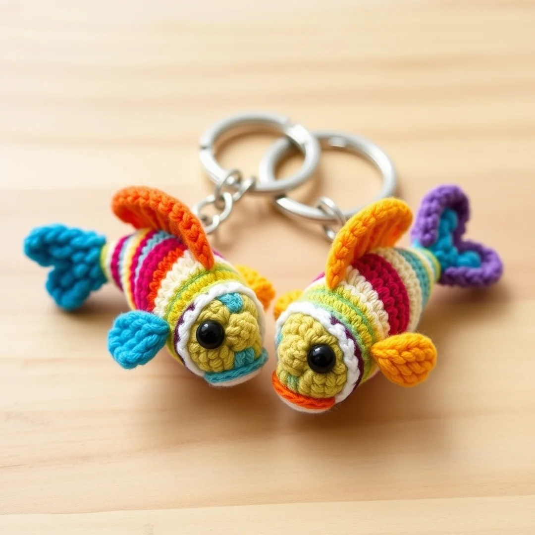 Matching Fish Keychains - 17 Couple Crochet Keychain Ideas Cute Matching Gifts