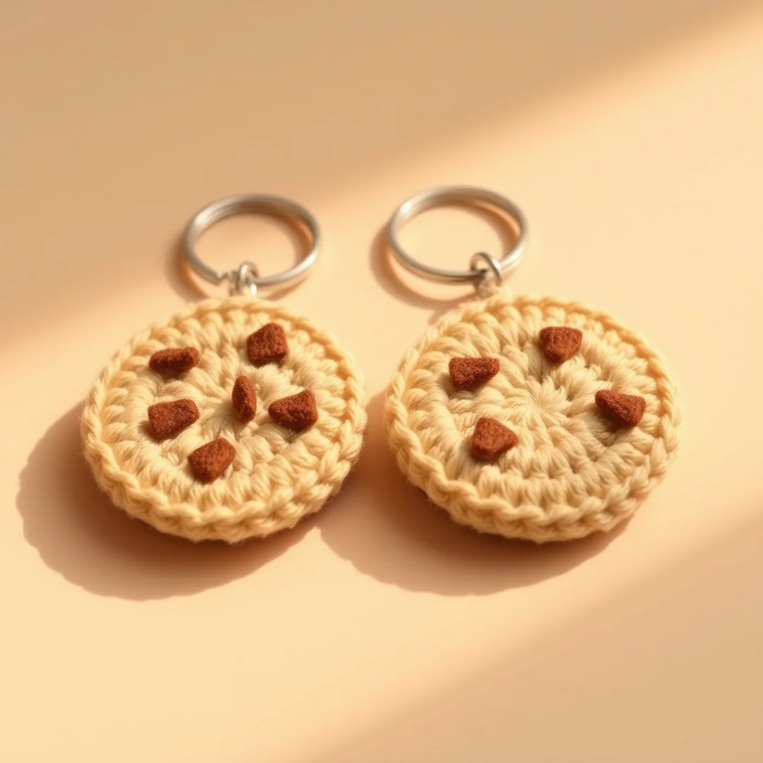 Matching Cookie Charms - 17 Couple Crochet Keychain Ideas Cute Matching Gifts