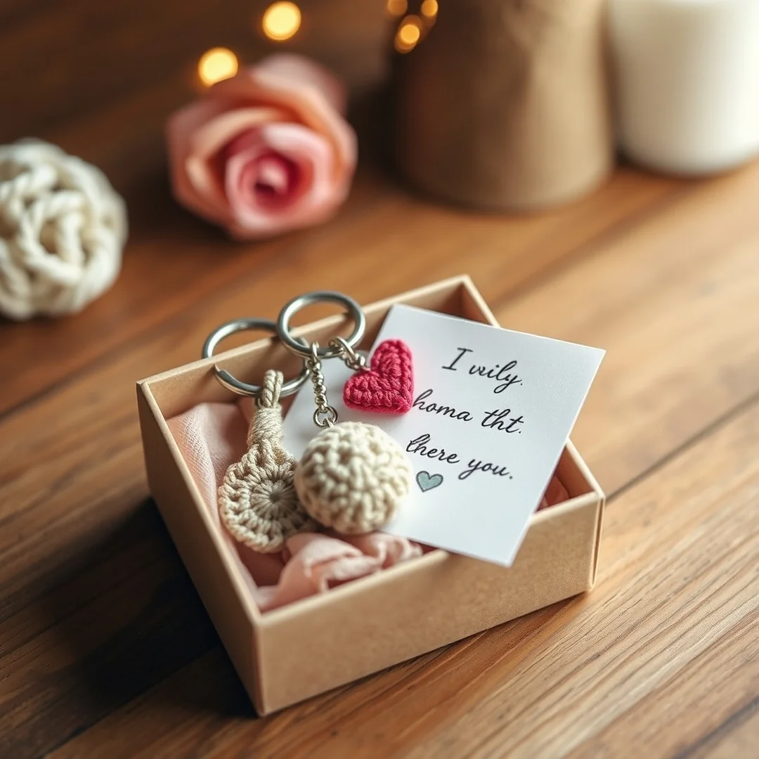 Romantic Gift Packaging - 17 Couple Crochet Keychain Ideas Cute Matching Gifts