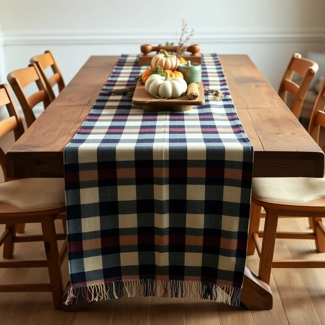 Plaid Table Runners - 17 Cozy Flannel DIY Ideas for Warm Stylish Home Projects