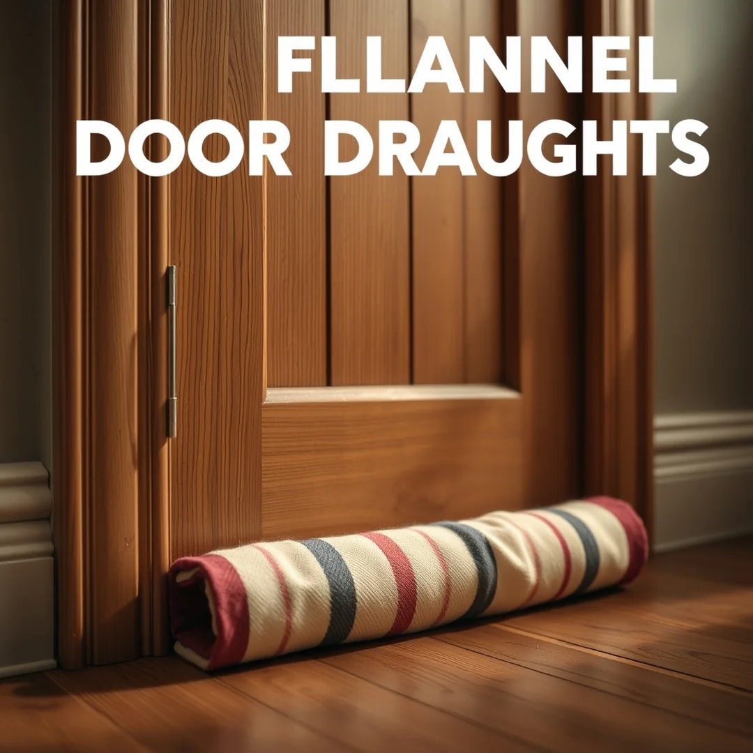 Flannel Door Draughts - 17 Cozy Flannel DIY Ideas for Warm Stylish Home Projects