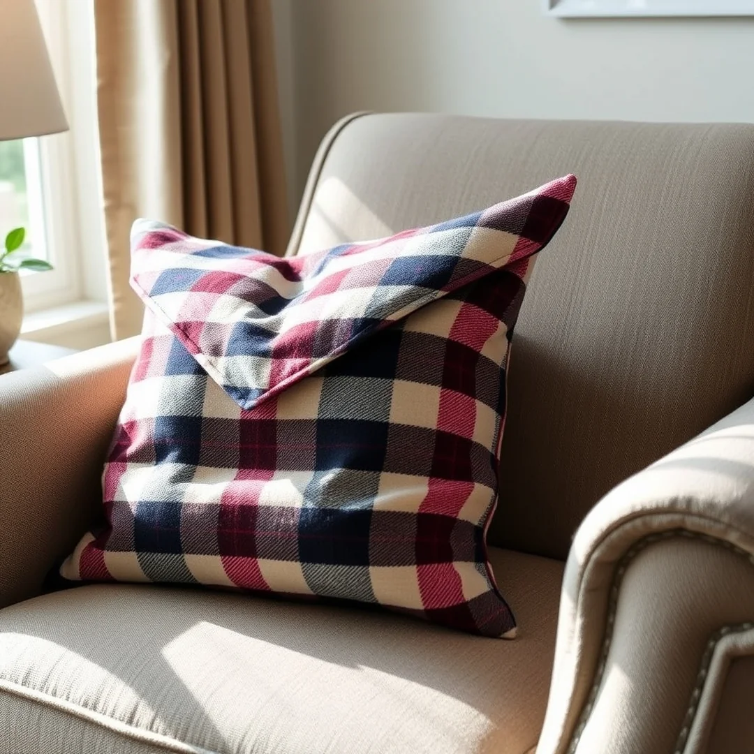 Flannel Envelope Pillow Covers - 17 Cozy Flannel DIY Ideas for Warm Stylish Home Projects