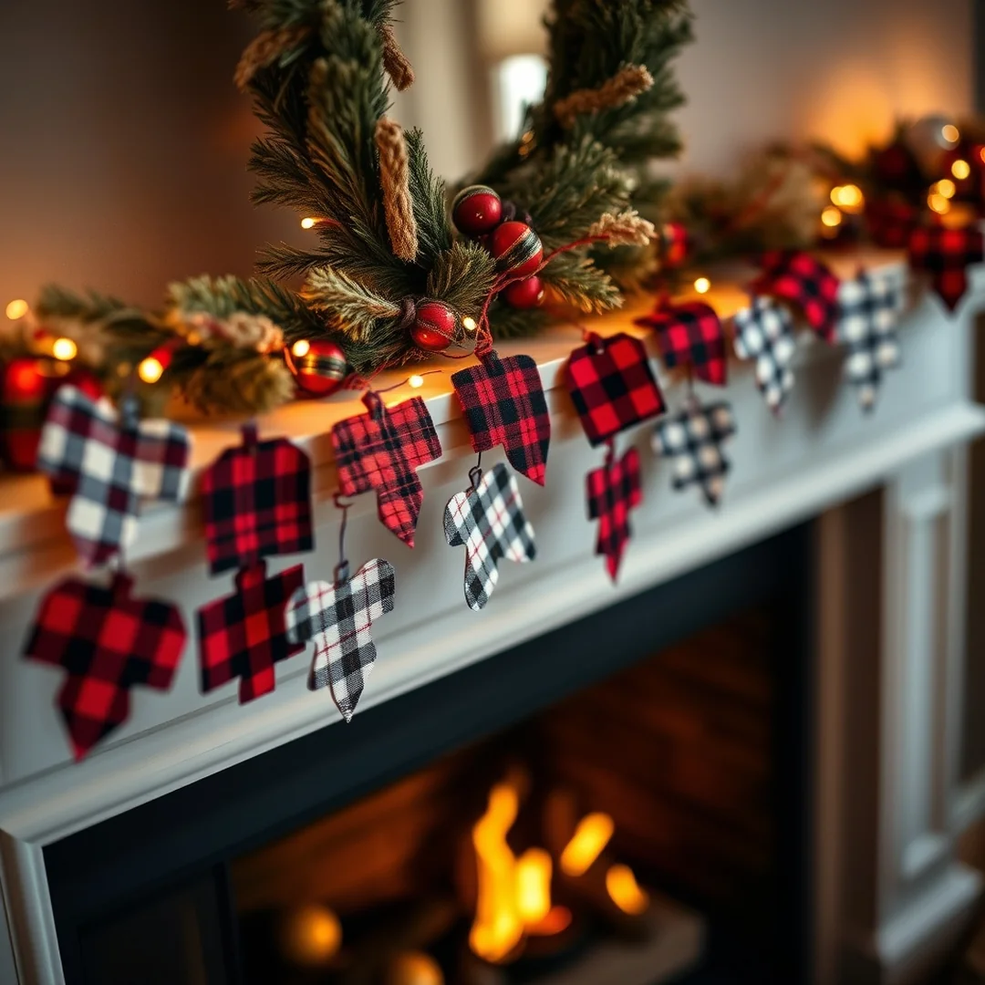 Cozy Flannel Garlands - 17 Cozy Flannel DIY Ideas for Warm Stylish Home Projects