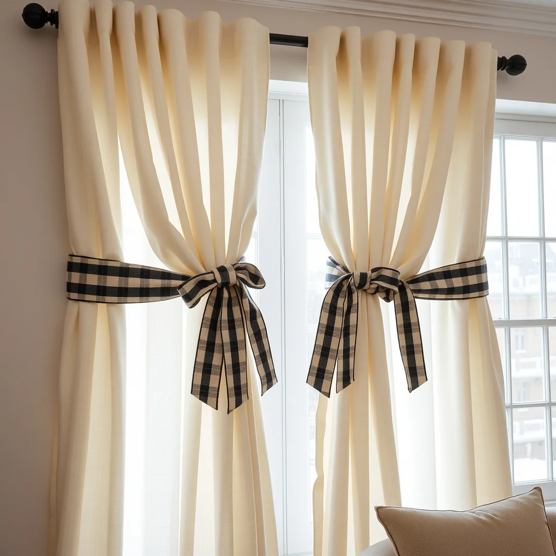Flannel Drape Ties - 17 Cozy Flannel DIY Ideas for Warm Stylish Home Projects