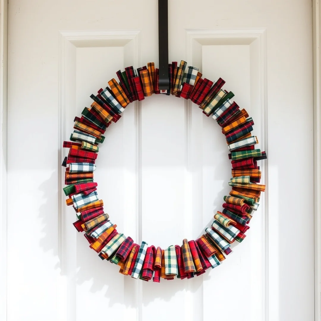 Fabric Scrap Wreaths - 17 Cozy Flannel DIY Ideas for Warm Stylish Home Projects