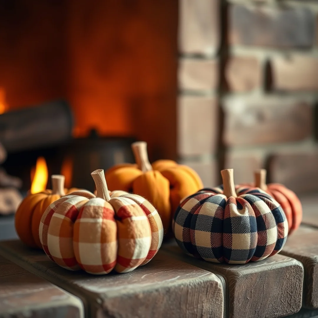 No-Sew Flannel Pumpkins - 17 Cozy Flannel DIY Ideas for Warm Stylish Home Projects