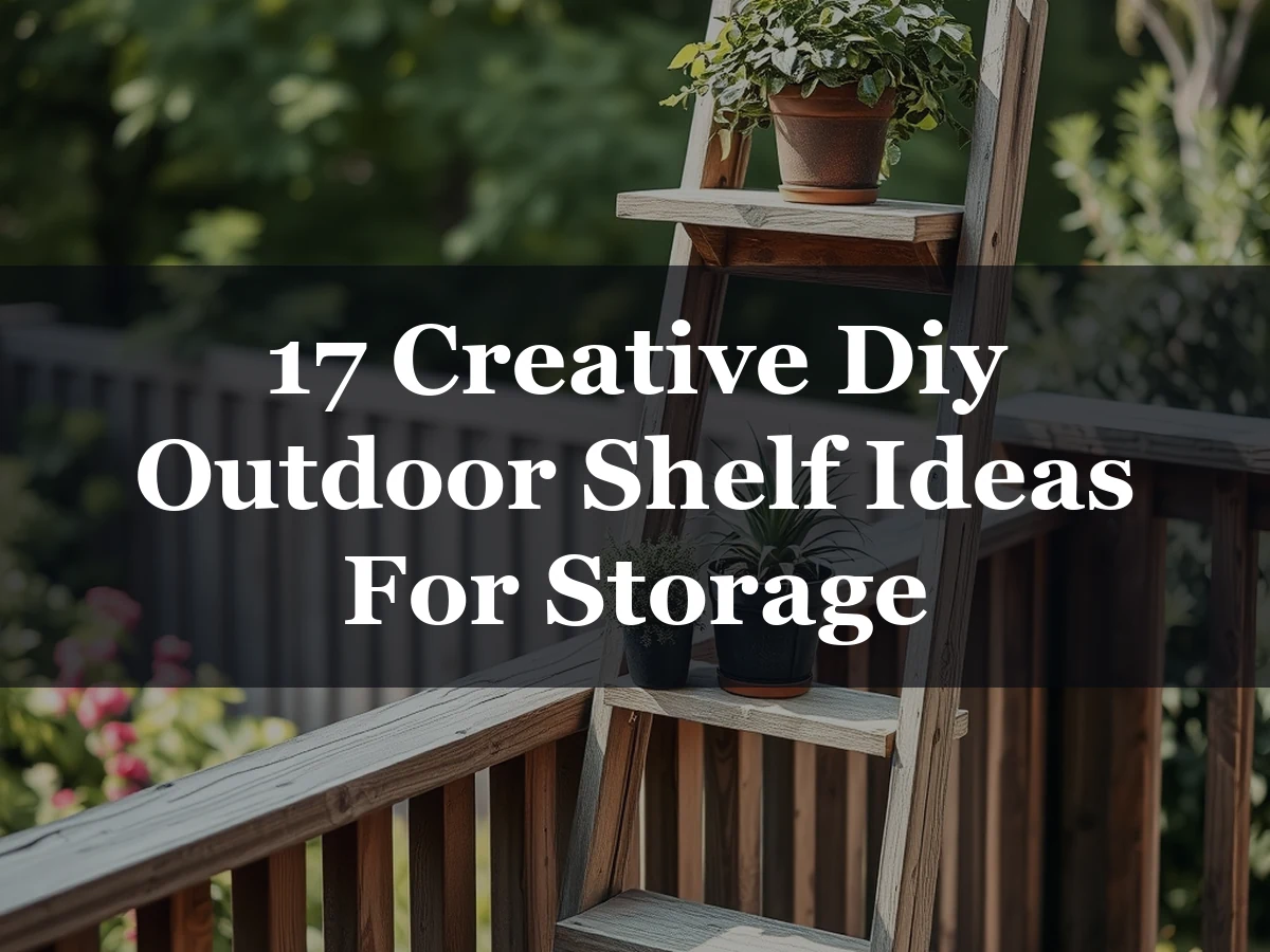 17 Creative Diy Outdoor Shelf Ideas For Storage - 17 Creative DIY Outdoor Shelf Ideas for Storage