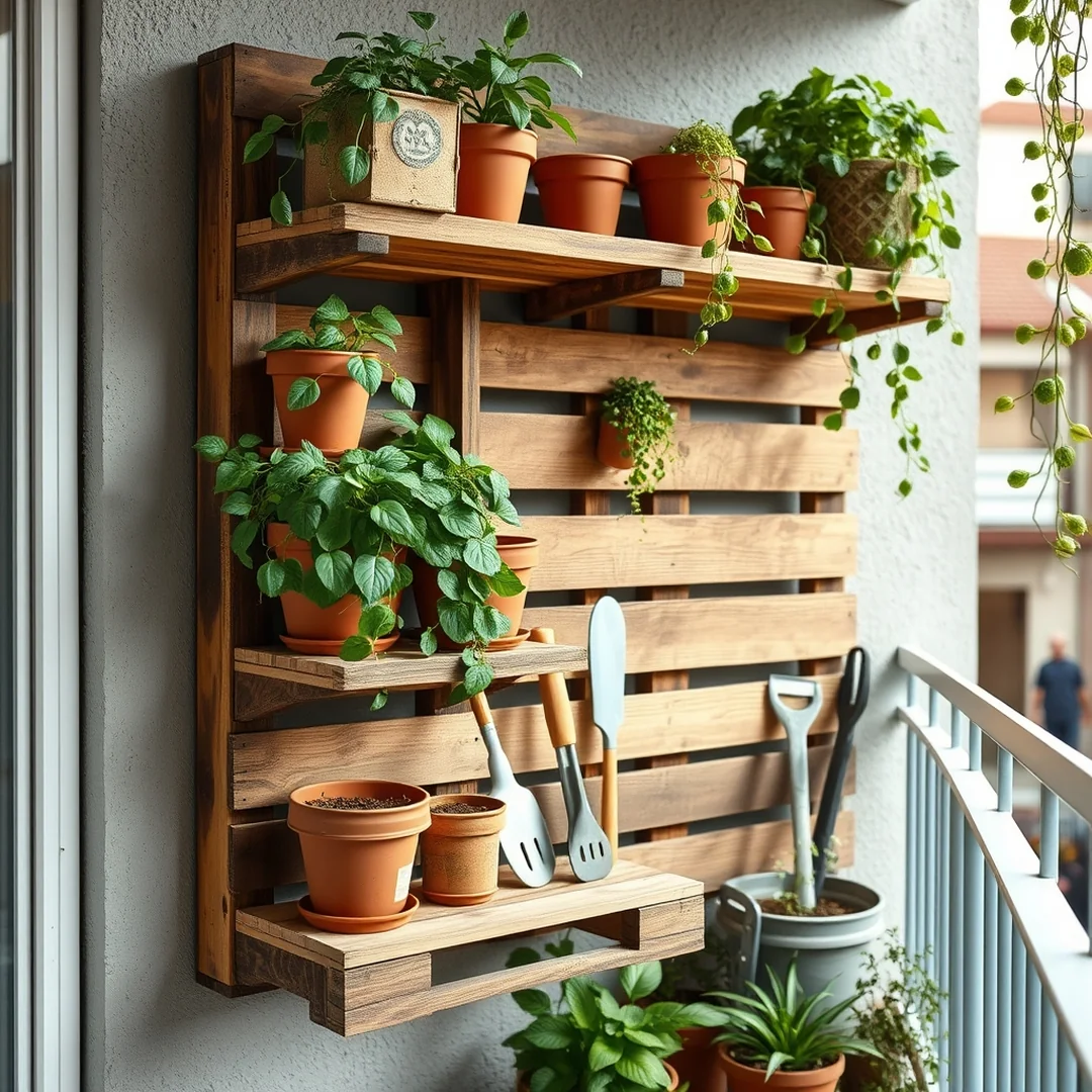 Pallet Garden Shelves - 17 Creative DIY Outdoor Shelf Ideas for Storage