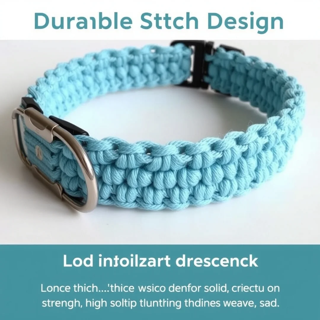 Durable Stitch Collar Design - 17 Crochet Cat Collar Designs Cute Pet Accessories DIY