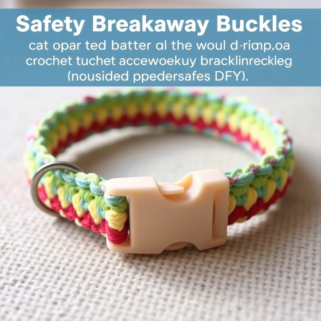 Safety Breakaway Buckles - 17 Crochet Cat Collar Designs Cute Pet Accessories DIY