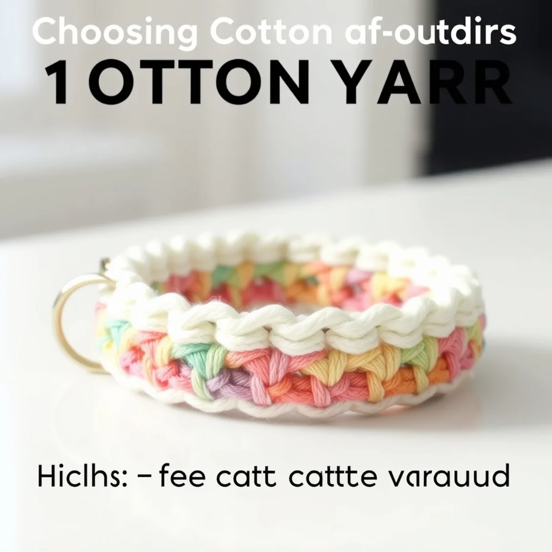 Choosing Cotton Yarn - 17 Crochet Cat Collar Designs Cute Pet Accessories DIY