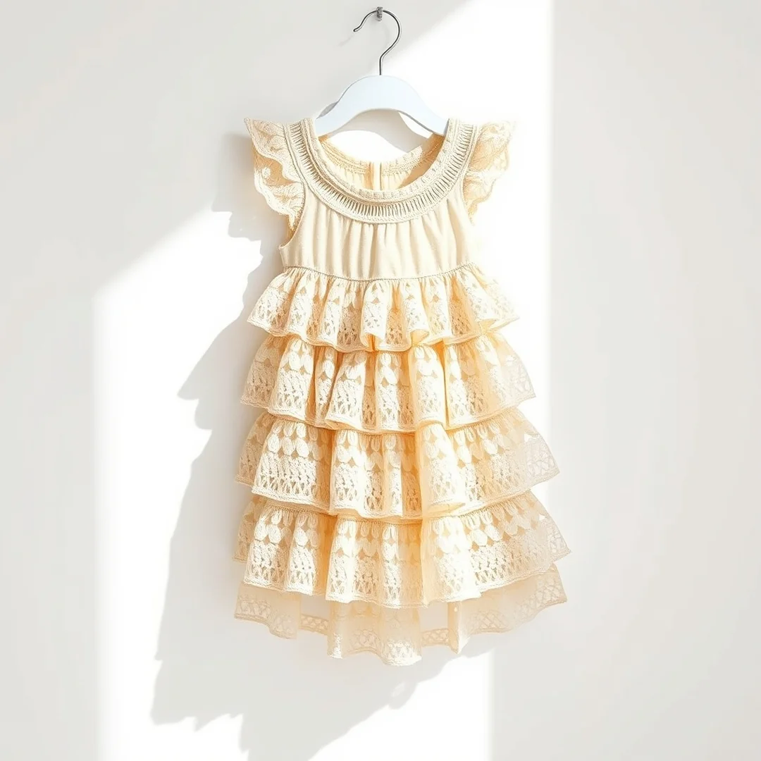 Tiered Skirt Dress - 17 Crochet Infant Dress Patterns Soft Cute Easy Designs