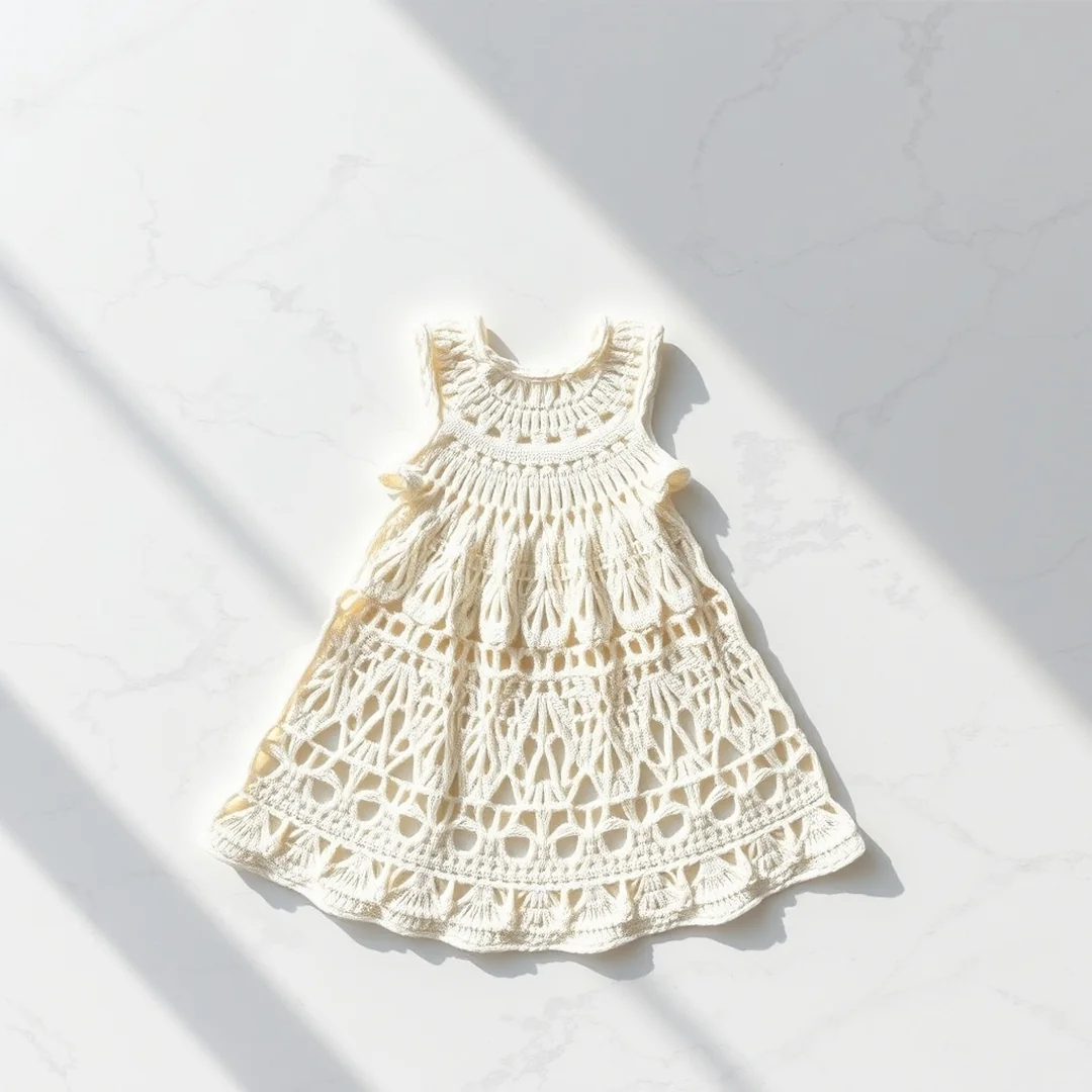 Modern Geometric Dress - 17 Crochet Infant Dress Patterns Soft Cute Easy Designs