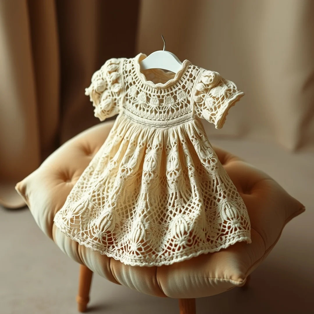 Vintage Lace Dress - 17 Crochet Infant Dress Patterns Soft Cute Easy Designs