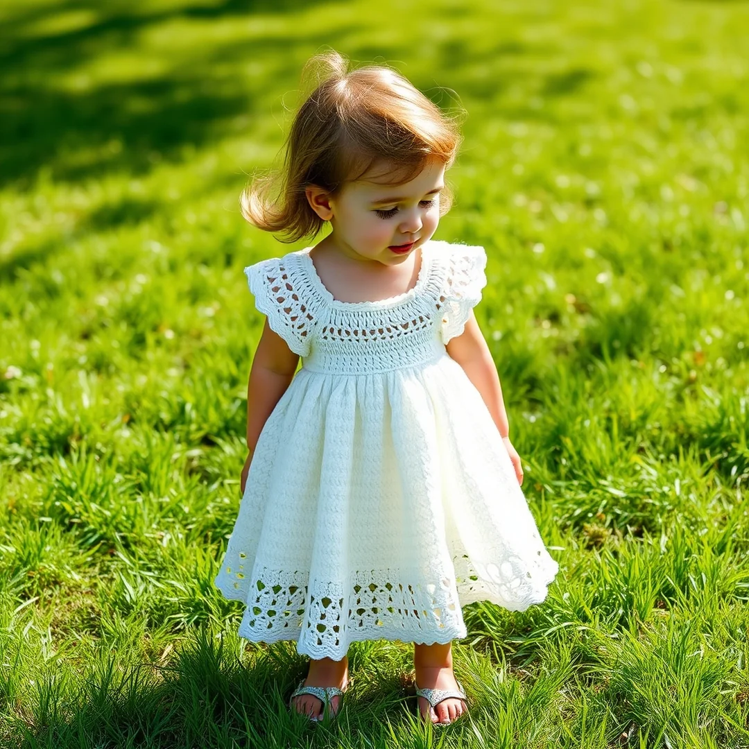 Easy A-Line Frock - 17 Crochet Infant Dress Patterns Soft Cute Easy Designs