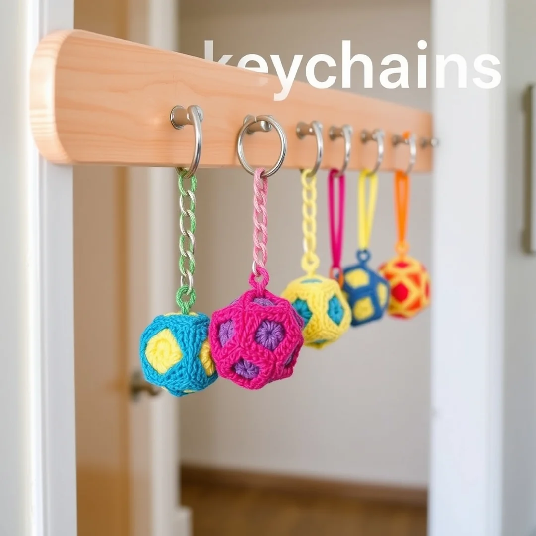 Easy Keychains - 17 Cute Crochet Ideas for Beginners Easy Fun Creative Projects