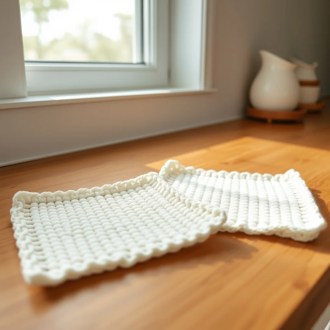 Simple Cotton Dishcloths - 17 Cute Crochet Ideas for Beginners Easy Fun Creative Projects