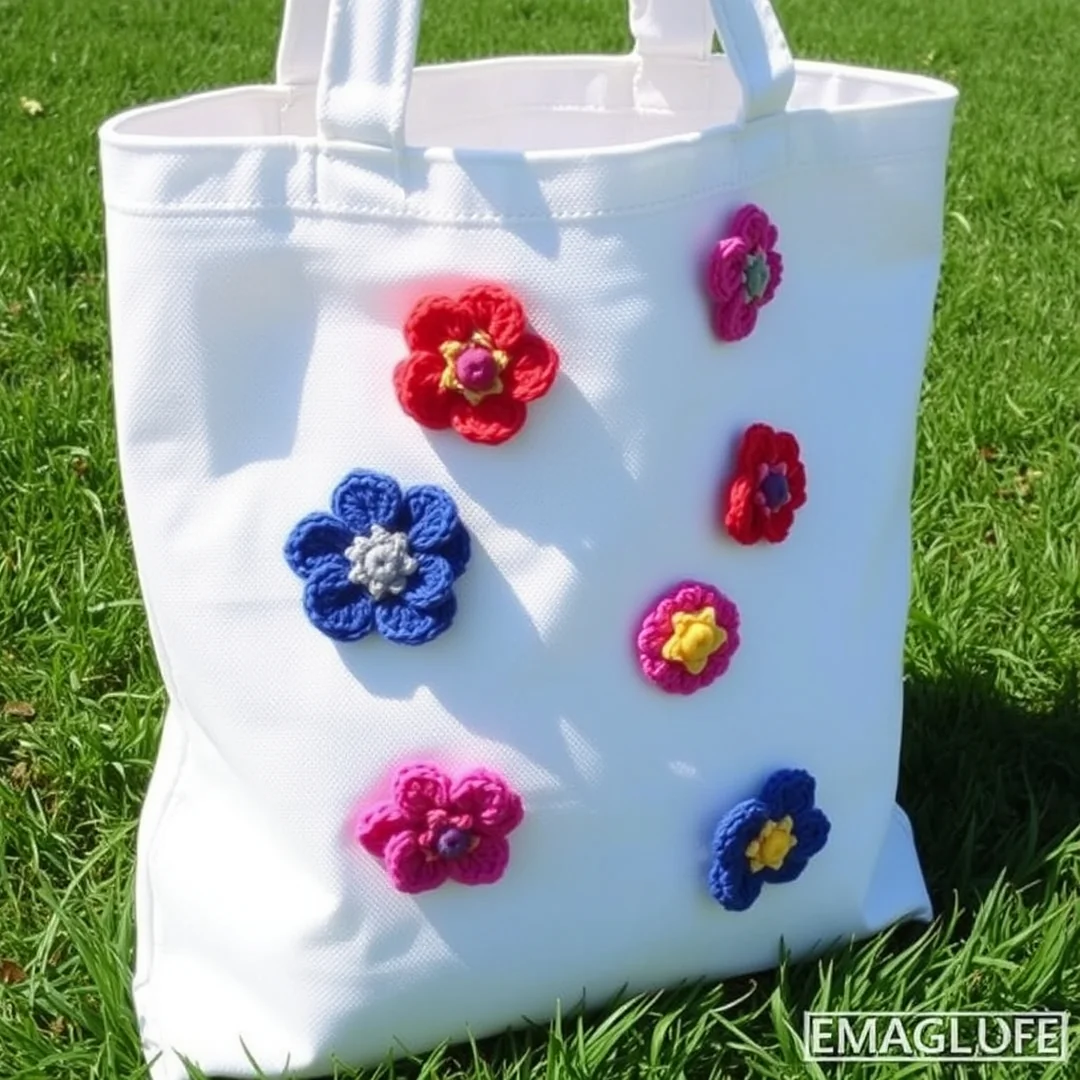Crochet Flower Appliques - 17 Cute Crochet Ideas for Beginners Easy Fun Creative Projects